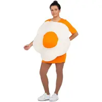 MOM Fried Egg Woman Costume Orange M Enfants