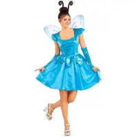 MOM Fairy Woman Costume Bleu M-L Enfants