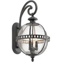 Kichler Applique murale d'extérieur marron E14 40 W Halleron
