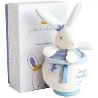 Doudou et Compagnie Animal en peluche Boîte à musique Lapin Matelot
