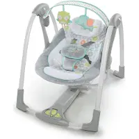Ingenuity Hugs&hoots Portable Swing Blanc,Gris
