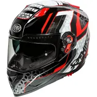 Premier Vyrus EM, casque intégral ,Noir/Blanc/Rouge ,XXL