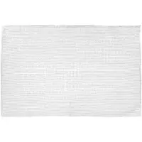 JJA Tapis de Salle de bain Blanc chenille 50 x 80 cm