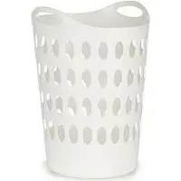 Arte Regal panier plastique 50l c/asas blanc, Poubelle, Blanc