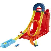 Hot Wheels Boîte à Cascade Avec Bidon De Carburant Illimité Pour Constructeur De Piste