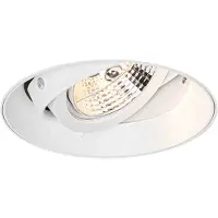 QAZQA Spot encastré moderne blanc GU10 AR70 rond sans bordure - Oneon