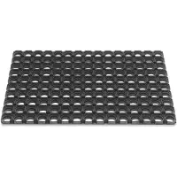 Intratuin Paillasson bagues ouvertes noir caoutchouc L400xl600xS22 mm (40 x 60 cm)