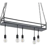 LINDBY Suspension , Kirista, dimmable, Noir, Cuisine, Métal, Vintage / rétro
