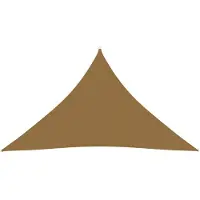 vidaXL Voile d'ombrage 160 g/m² Taupe 3x3x4,2 m PEHD