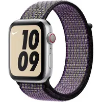 Apple Watch 42/44 mm Bracelet de montre en Nylon Boucle Sport Nike Sable du désert/Volt