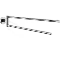 Zack Porte-serviettes pivotant double Zack Scala Chrome