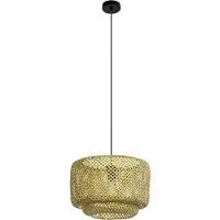 Eglo 43868 HETTONLE E27 Lampe à suspendre Ø420mm Noir Naturel