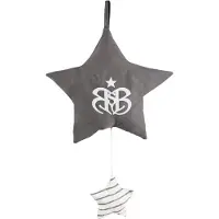 Roba Boîte À Musique Rock Star Baby 3 - - Nuage - Doremi - Lavable - Gris Foncé/Blanc