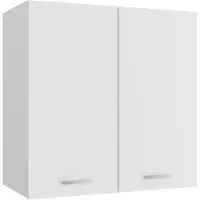 vidaXL Armoire suspendue Lyon blanc 60x31x60 cm Bois composite