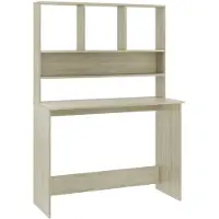 vidaXL Bureau avec étagères Chêne Sonoma 110x45x157 cm