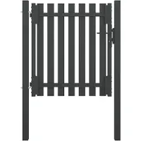vidaXL Portail de jardin en acier 100x75 cm anthracite