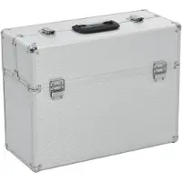 vidaXL Boîte à outils 47 x 36 x 20 cm Argenté Aluminium