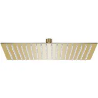 vidaXL Douche de pluie en acier inoxydable 50x50 cm carré Golden