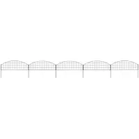 vidaXL Kit de clôture de jardin Convex 77,3x26 cm Vert