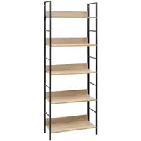 vidaXL Bibliothèque à 5 niveaux chêne 60x27,6x158,5 cm bois ingénierie