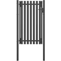 vidaXL Portail de clôture de jardin Acier 1x2,25 m Anthracite