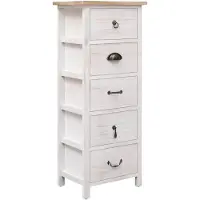 vidaXL Armoire d'appoint 35x25x87 cm Bois massif de paulownia