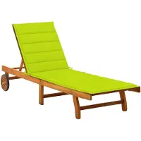 vidaXL Bain de soleil avec support acacia massif