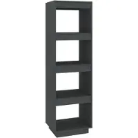 vidaXL Bibliothèque/Séparateur de pièce gris 40x35x135 cm pin massif