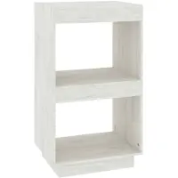 vidaXL Bibliothèque Blanc 40x35x71 cm Bois de pin massif