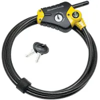 Master Lock câble python noir 1.80 m