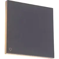 QAZQA Applique design en aluminium gris 15 cm avec LED 9W - Skyf