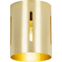 QAZQA Plafonnier design doré avec effet de lumière - Yana
