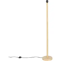 QAZQA Lampadaire rustique en bois sans abat-jour - Mels