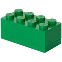 LEGO - 40121734 - ameublement et décoration - boîte miniature - vert foncé - 8 plots