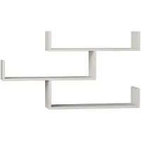 Decortie Etagère murale Fashion en bois | 100% mélaminé | Blanc