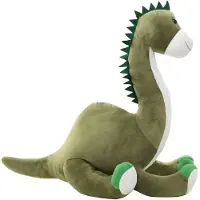 vidaXL Dino Doudou Brontosaurus Plässch Vert