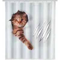 Wenko Rideau de Douche Wild Cat