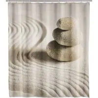 Wenko 20968100 sand and stone rideau de douche 180 x 200 cm