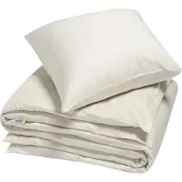 Yumeko - Parure de lit - Satin De Coton - 260x220 - Blanche