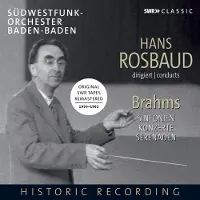 OUTHERE Hans Rosbaud Dirige Brahms (Symphonies, Concertos Et Sérénades)