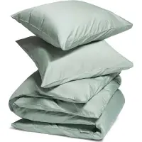 Yumeko - Parure de lit - Satin De Coton - 200x220 - Vert