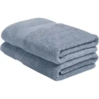 Yumeko - Serviette de douche - Coton - 70x140 - Bleu