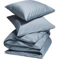 Yumeko - Parure de lit - Satin De Coton - 260x220 - Bleu