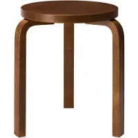 Artek Stool 60 Tabouret Walnut Stain