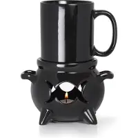 Alchemy England Mug Gothic de Alchemy England - Mug avec Réchauffe-Tasse Chaudron - pour Unisexe - noir - Taille Standard