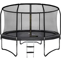 Viking Choice Trampoline - 244 cm - avec filet et échelle - jusqu'à 50 kg - noir