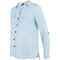 Vero Moda Maternity Chemisier 'VMMBumpy' bleu clair / blanc
