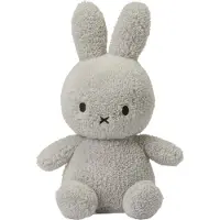 Bon Ton Toys Peluche - 23 cm - Miffy Sitting - Terry Light Grey - - UneTaille - Peluche