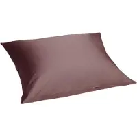 Yumeko - Taie d'oreiller - Satin De Coton - 60x70 - Marron