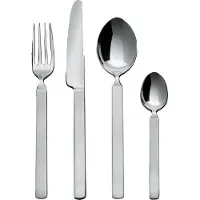 Alessi Flatware Set Dry Cutlery Set 24 Units Argenté